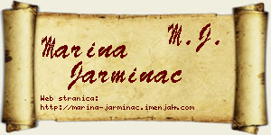 Marina Jarminac vizit kartica
